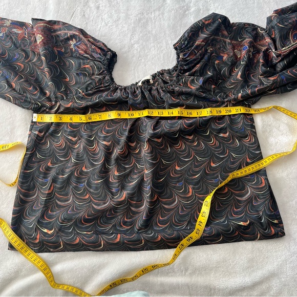 ULLA JOHNSON Lavinia Blouse in Obsidian - Picture 9 of 10